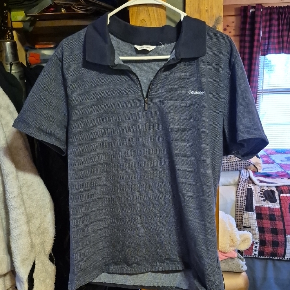 Calvin Klein Men's Polo Shirt. Size medium.